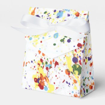 "paint/art Party" Tent Favor Box by iHave2Say at Zazzle