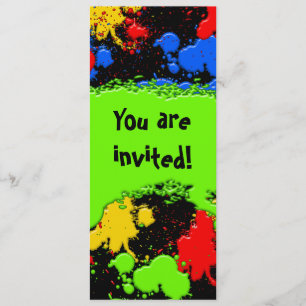 Paint Ball Invitation