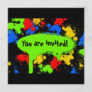 Paint Ball Invitation