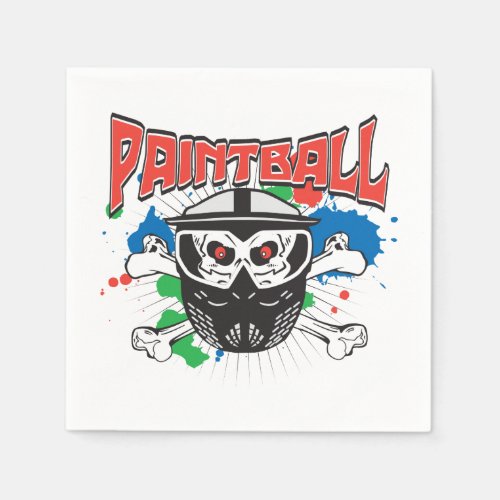 Paint Ball Skull Napkins