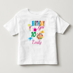 Paint Birthday Art  Create Party Theme Custom  Toddler T-shirt