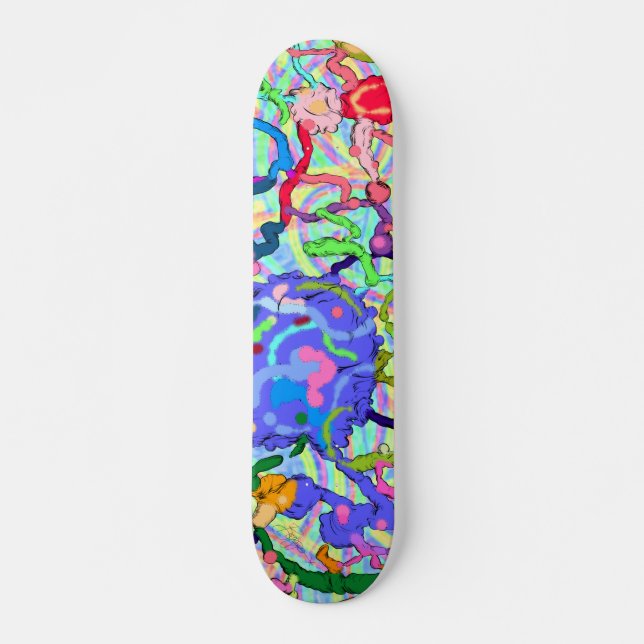 Paint Blobs Skateboard Deck (Front)