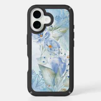 Paint blue flower iPhone 16 case