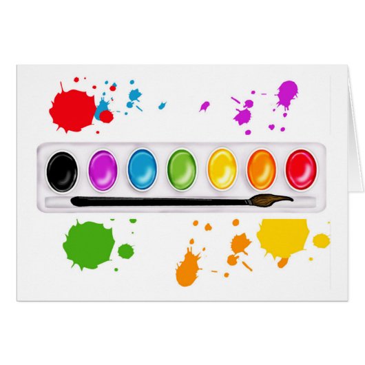 paint box with splatters cards (Front Horizontal)