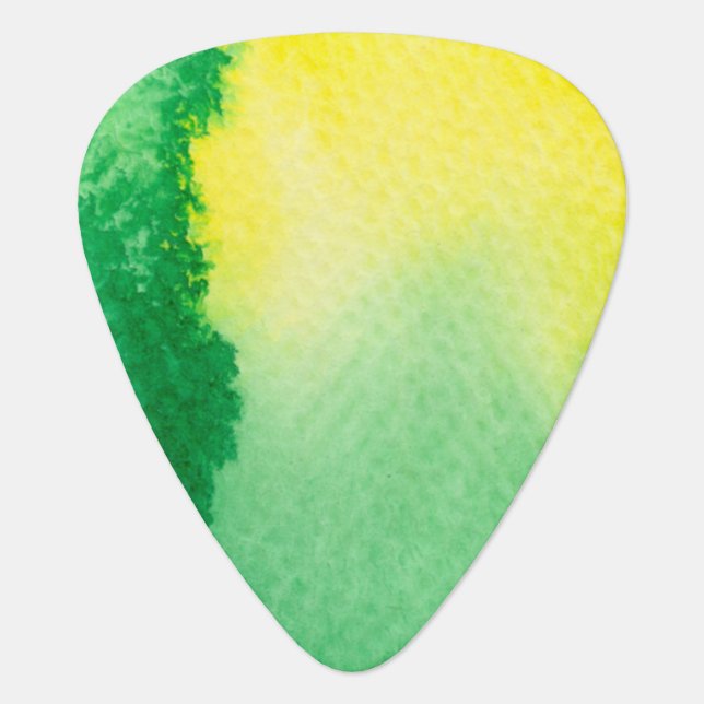 Paint Brush Design Music Gift Custom Guitar Pick (Front)