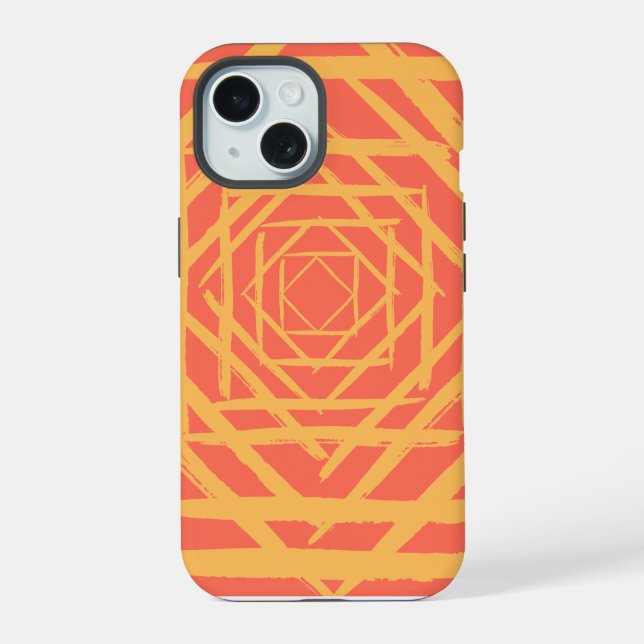 Paint Brush in Squares  Iphone Case (Back)