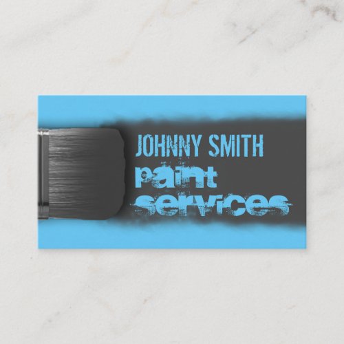 Paint brush inspired  business card