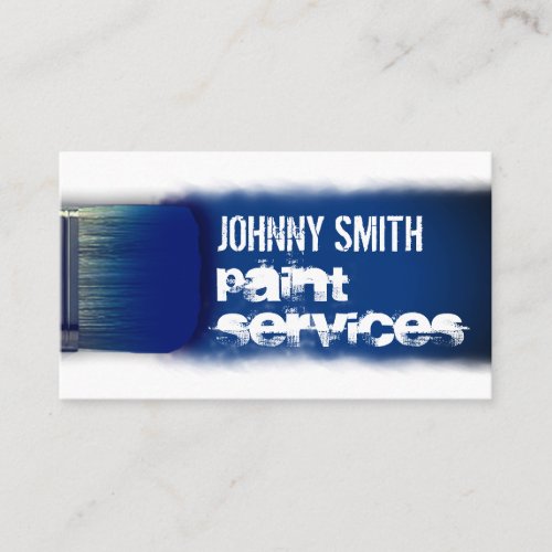 Paint brush inspired  business card