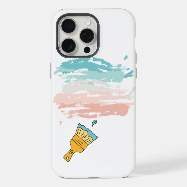 paint brush iphone case (Back)