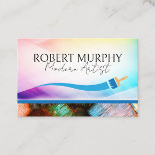 Paint Brush Logo Creative Artistic Business Card