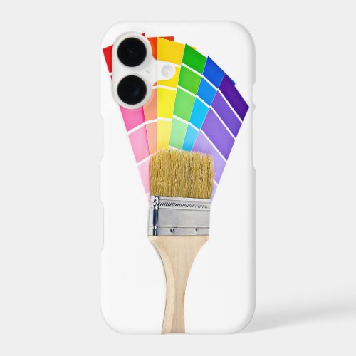 Paint Brush on Paint Samples iPhone 17 Case