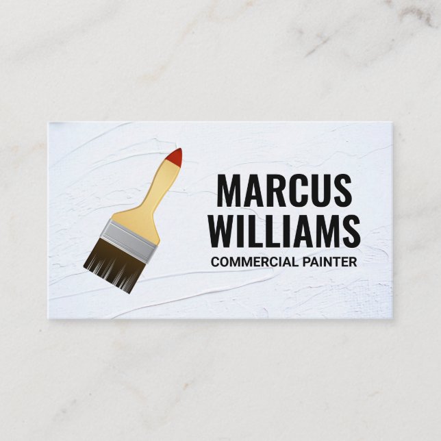 Paint Brush | Painted Wall Business Card (Front)