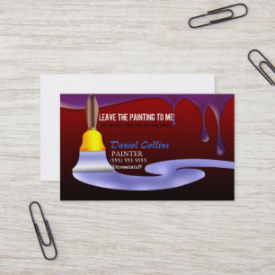 Paint Brush Painter Painting Business Card
