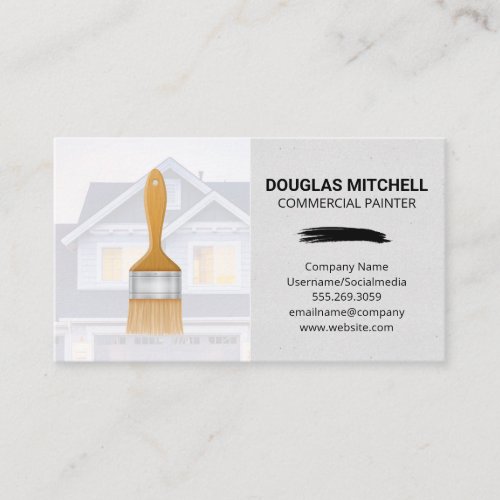 Paint Brush  Residential Home Business Card