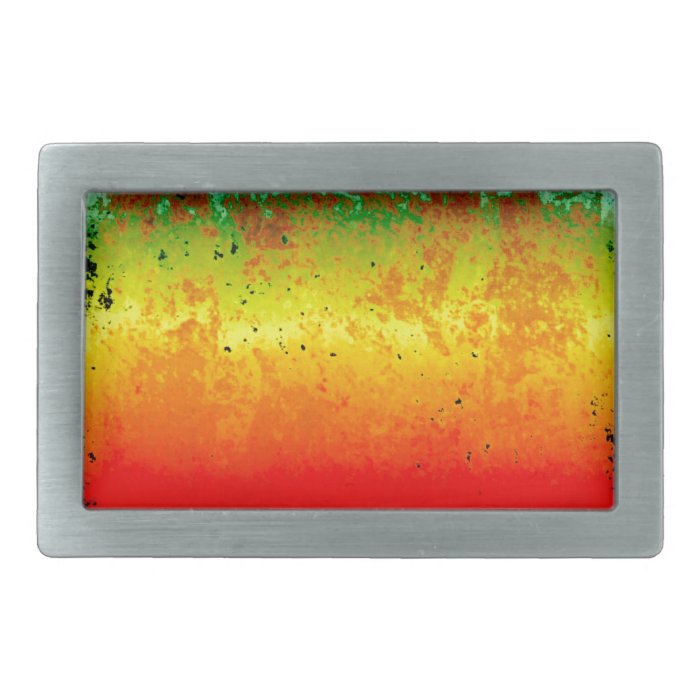 Paint Brush Strokes Abstract rainbow Metal Sheet R Rectangular Belt Buckle