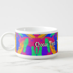 Paint Brush Strokes Bowl