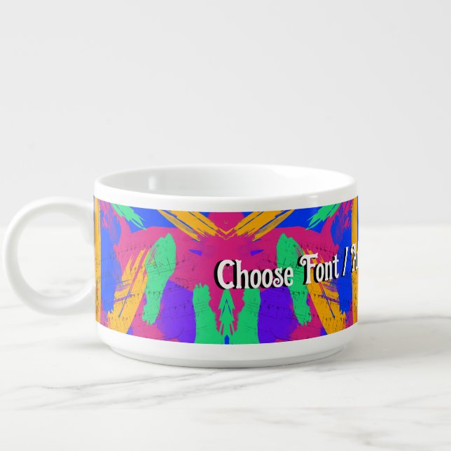 Paint Brush Strokes Bowl (Right)