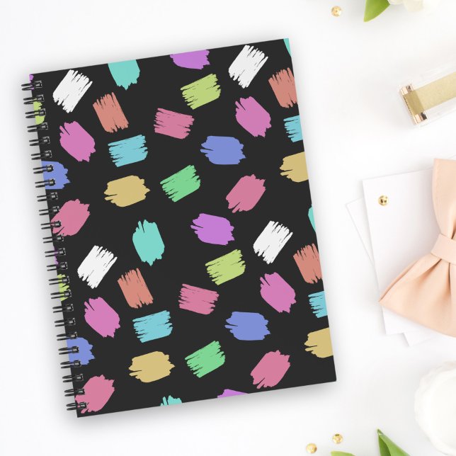 Paint Brush Strokes, Colorful Brush Strokes Notebook (Creator Uploaded)