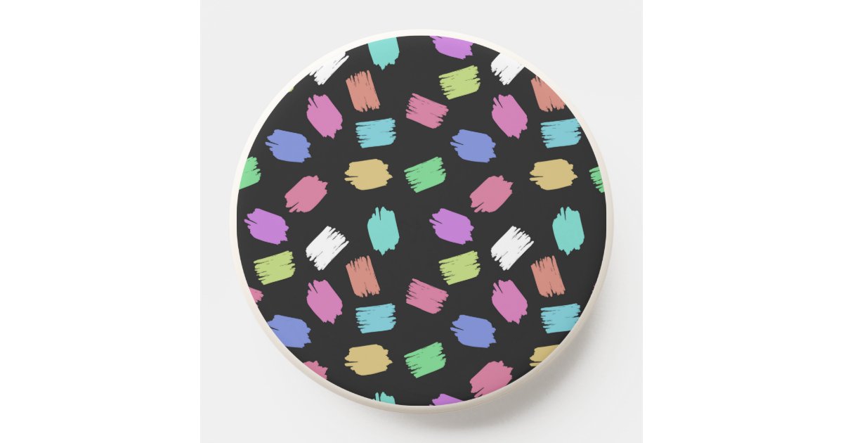 Paint Brush Strokes, Colorful Brush Strokes PopSocket | Zazzle