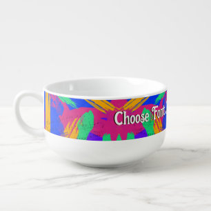 Paint Brush Strokes Soup Mug