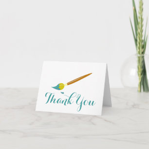 Paint Brush Thank You Card