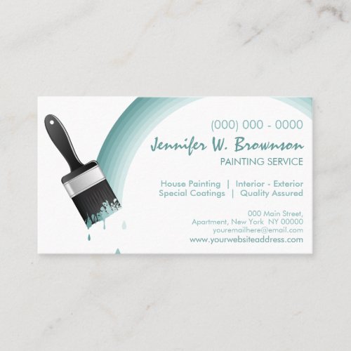 Paint Brush Tool Business Card