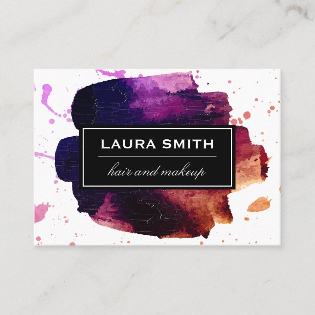 Paint Brushed Business Card (Front)