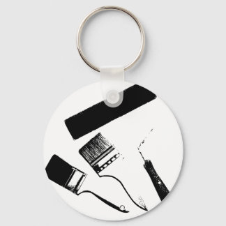 paint brushes keychain
