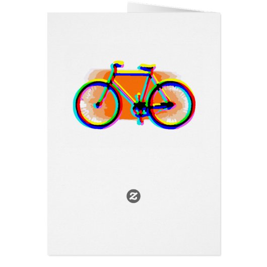 Paint by Numbers Card: Bicycle (Back)
