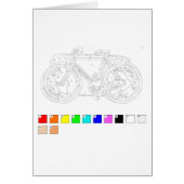 Paint by Numbers Card: Bicycle (Front)