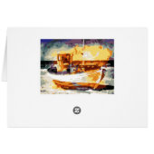 Paint by Numbers Card: Boat (Back Horizontal)
