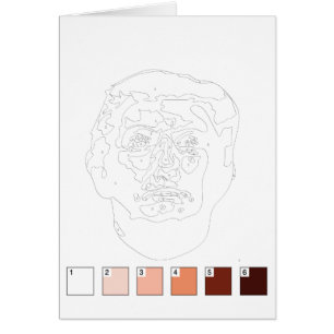 Paint By Numbers Card: Donald Trump Cards