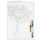 Paint by Numbers Card: Flower (Front)