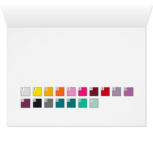 Paint by Numbers Card: Graffiti Girl (Inside Horizontal (Bottom))