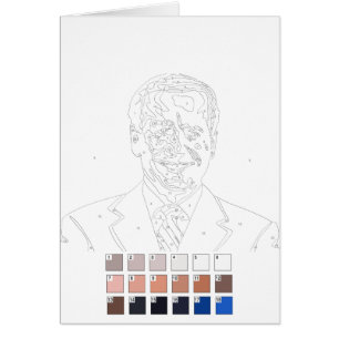 Paint by Numbers Card: Joe Biden Cards