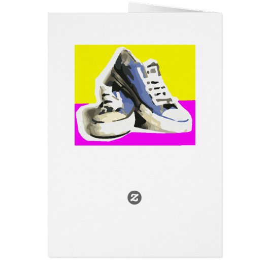 Paint by Numbers Card: Shoes (Back)