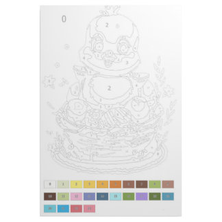 paint by numbers. gallery wrap