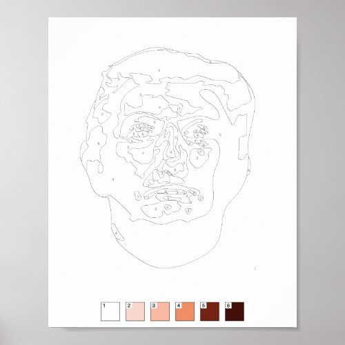 Paint By Numbers Poster Donald Trump Poster