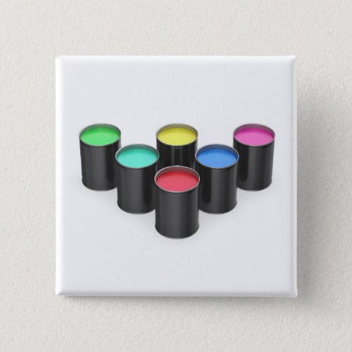 Paint cans with different colors button