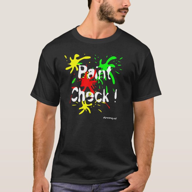 Paint Check ! Paintball atomsfamily.net T-Shirt (Front)