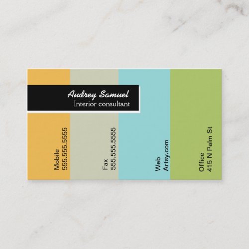 Paint Chip Business Card