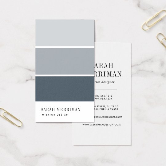 interior designer business card