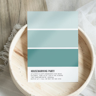 Paint Chip Housewarming Party Invitation