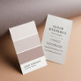 Paint Chip | Rose Taupe Home Interior Design Business Card