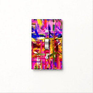 Paint Color Brush Stroke Background #12 Light Switch Cover
