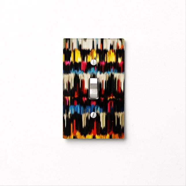 Paint Color Brush Stroke Background #14 Light Switch Cover (In Situ)