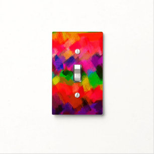 Paint Color Brush Stroke Background #19 Light Switch Cover