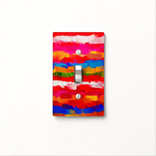 Paint Color Brush Stroke Background #2 Light Switch Cover