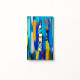 Paint Color Brush Stroke Background #6 Light Switch Cover