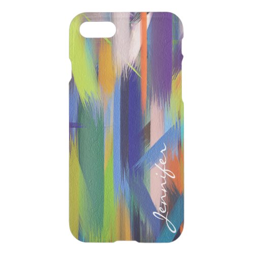 Paint Color Splatter Brush Stroke 16 iPhone SE87 Case
